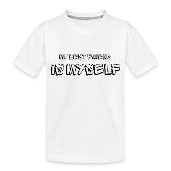 L'amitié la plus sincère - T-shirt bio Premium Enfant - blanc - Devant