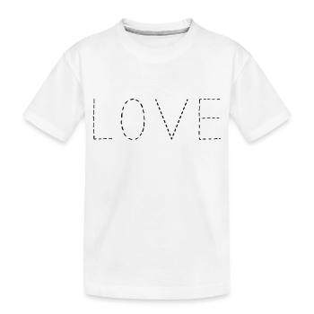 AMOUR - T-shirt bio Premium Enfant - blanc - Devant