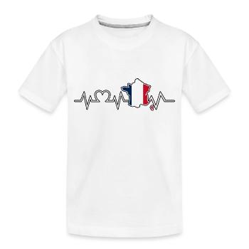 Français Français France - T-shirt bio Premium Enfant - blanc - Devant