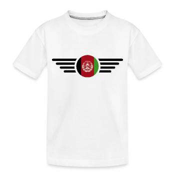 Ich liebe Afghanistan, Eleganz Stil Design T-Shirt - Kinder Premium Bio T-Shirt - Weiß - Vorne