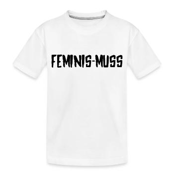 féminisme féminisme girl power - T-shirt bio Premium Enfant - blanc - Devant