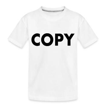 the original the copy - T-shirt bio Premium Enfant - blanc - Devant
