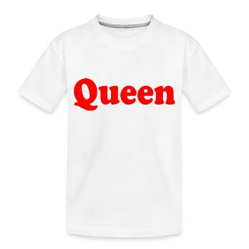Queen - Kids' Premium Organic T-Shirt - white - Front