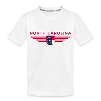 T-shirt de fan de Caroline du Nord – Élégant et unique - T-shirt bio Premium Enfant - blanc - Devant