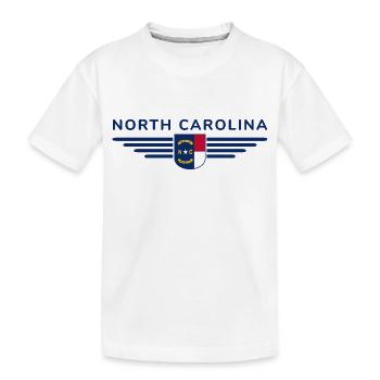 T-shirt de fan de Caroline du Nord – Élégant et unique - T-shirt bio Premium Enfant - blanc - Devant