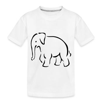 Mammut - Kinder Premium Bio T-Shirt - Weiß - Vorne
