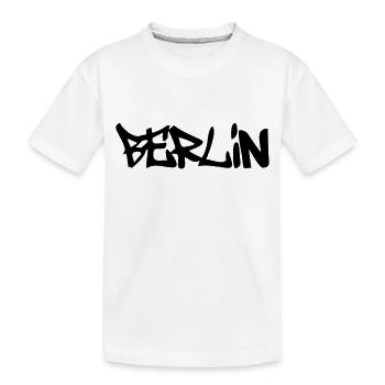 Berlin - Kinder Premium Bio T-Shirt - Weiß - Vorne