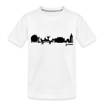 Gießen Skyline - Kinder Premium Bio T-Shirt - Weiß - Vorne