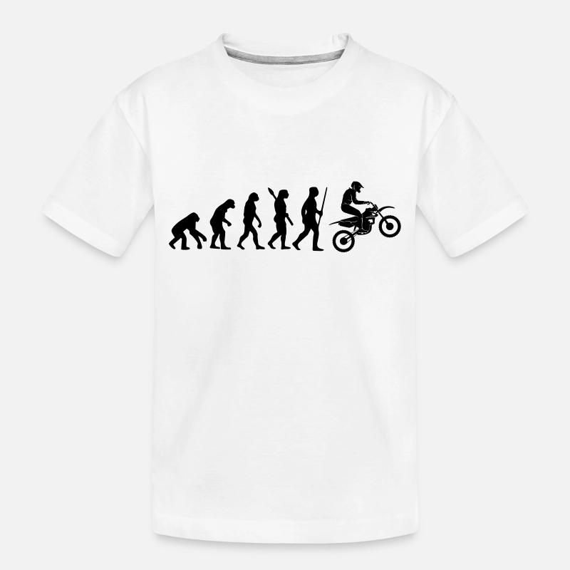 EVOLUTION DE LA MOTO - T-shirt bio Premium Enfant - blanc