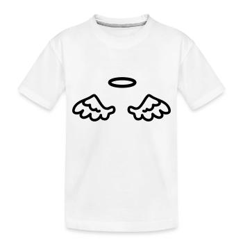 Ailes d'ange - ligne - T-shirt bio Premium Enfant - blanc - Devant