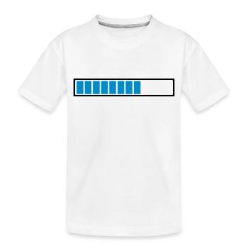 barre de chargement (2c) - T-shirt bio Premium Enfant - blanc - Devant