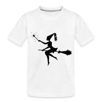 Hexe - Kinder Premium Bio T-Shirt - Weiß - Vorne