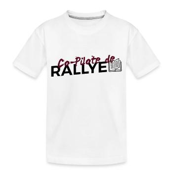 Copilote de Rallye - T-shirt bio Premium Enfant - blanc - Devant