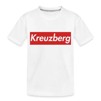 Kreuzberg - Kinder Premium Bio T-Shirt - Weiß - Vorne