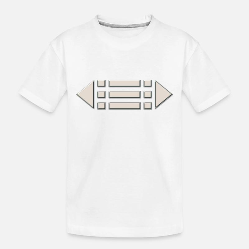 Amulett Atlantis - Schutz Symbol, Ring Atlanter / - Kinder Premium Bio T-Shirt - Weiß