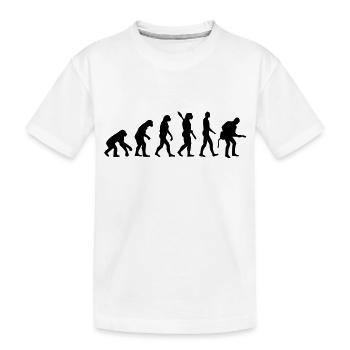 Évolution Musicien - T-shirt bio Premium Enfant - blanc - Devant