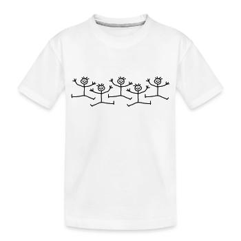 Happy Party Guys - Kids' Premium Organic T-Shirt - white - Front