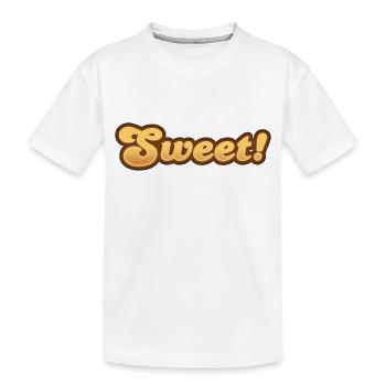 Sweet - Kids' Premium Organic T-Shirt - white - Front
