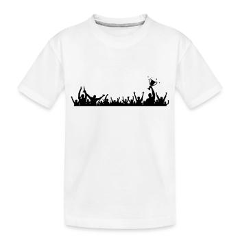 Fans Pokal - Kinder Premium Bio T-Shirt - Weiß - Vorne
