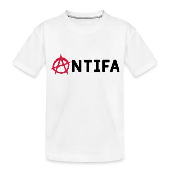 Antifa - Kinder Premium Bio T-Shirt - Weiß - Vorne