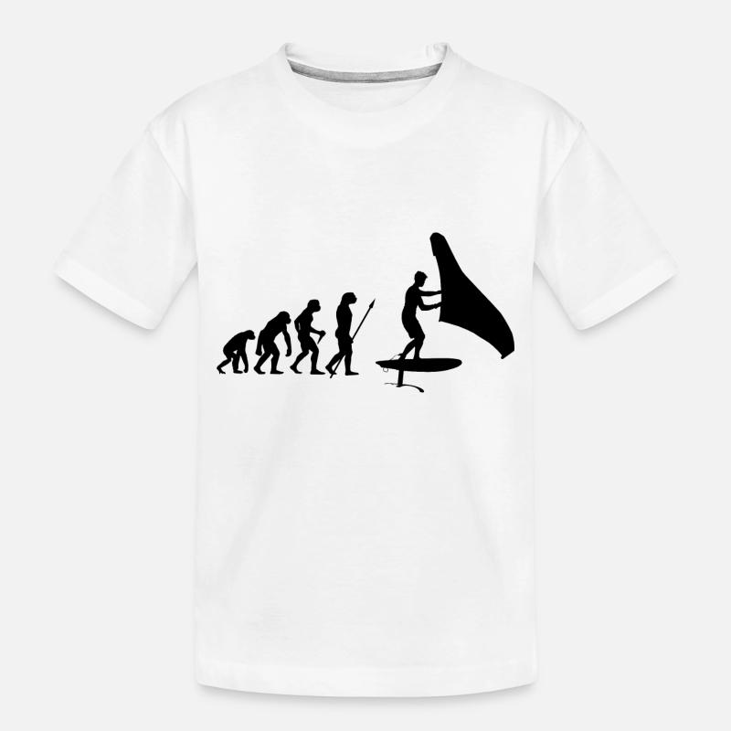 Hydrofoil Wingfoil Evolution Foil Wing Wingfoiling - T-shirt bio Premium Enfant - blanc