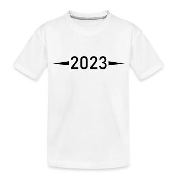 2023 - Kids' Premium Organic T-Shirt - white - Front