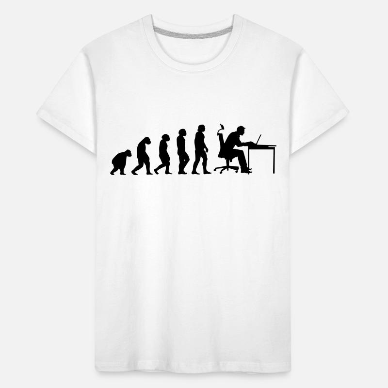 Evolution Of Man Coding Software Developer Program Kinder Premium Bio T-Shirt