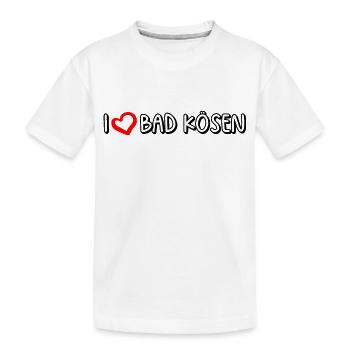 I love Bad Kösen - Kinder Premium Bio T-Shirt - Weiß - Vorne