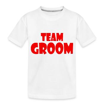 Team groom - T-shirt bio Premium Enfant - blanc - Devant