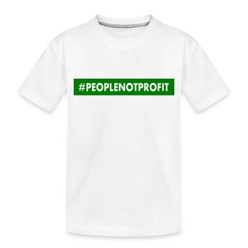 People not profit - Kinder Premium Bio T-Shirt - Weiß - Vorne