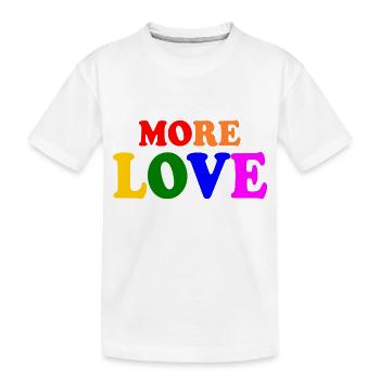 More love - T-shirt bio Premium Enfant - blanc - Devant