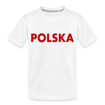 Polen - Kinder Premium Bio T-Shirt - Weiß - Vorne