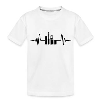 Make Up Cosmetics Pulse - Kids' Premium Organic T-Shirt - white - Front