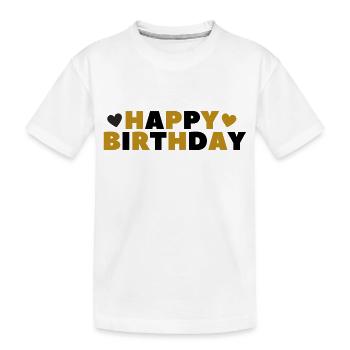 Bon anniversaire - T-shirt bio Premium Enfant - blanc - Devant