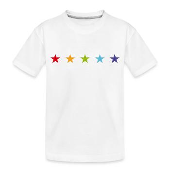 The 5 five stars - Kids' Premium Organic T-Shirt - white - Front