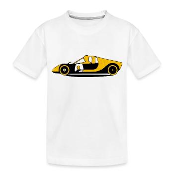 Voiture de sport - T-shirt bio Premium Enfant - blanc - Devant