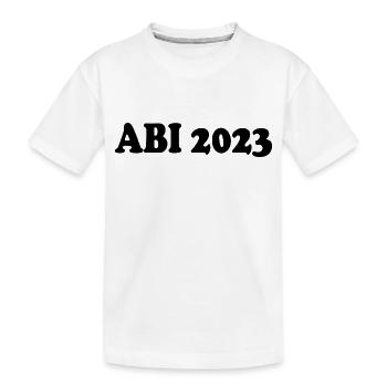 Abi 2023 - Kinder Premium Bio T-Shirt - Weiß - Vorne