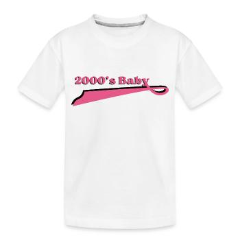 Year 2000 baby - Kids' Premium Organic T-Shirt - white - Front