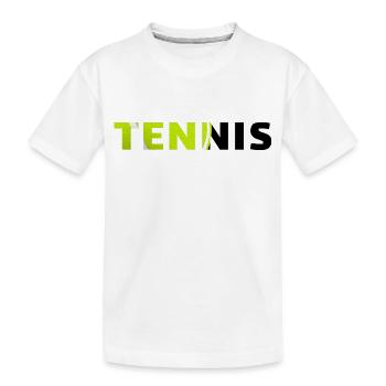 Tennis-originelle Geschenkidee - Kinder Premium Bio T-Shirt - Weiß - Vorne