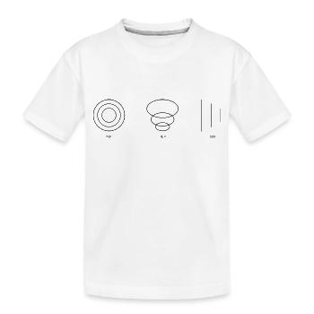 VÉRITÉ noir - T-shirt bio Premium Enfant - blanc - Devant