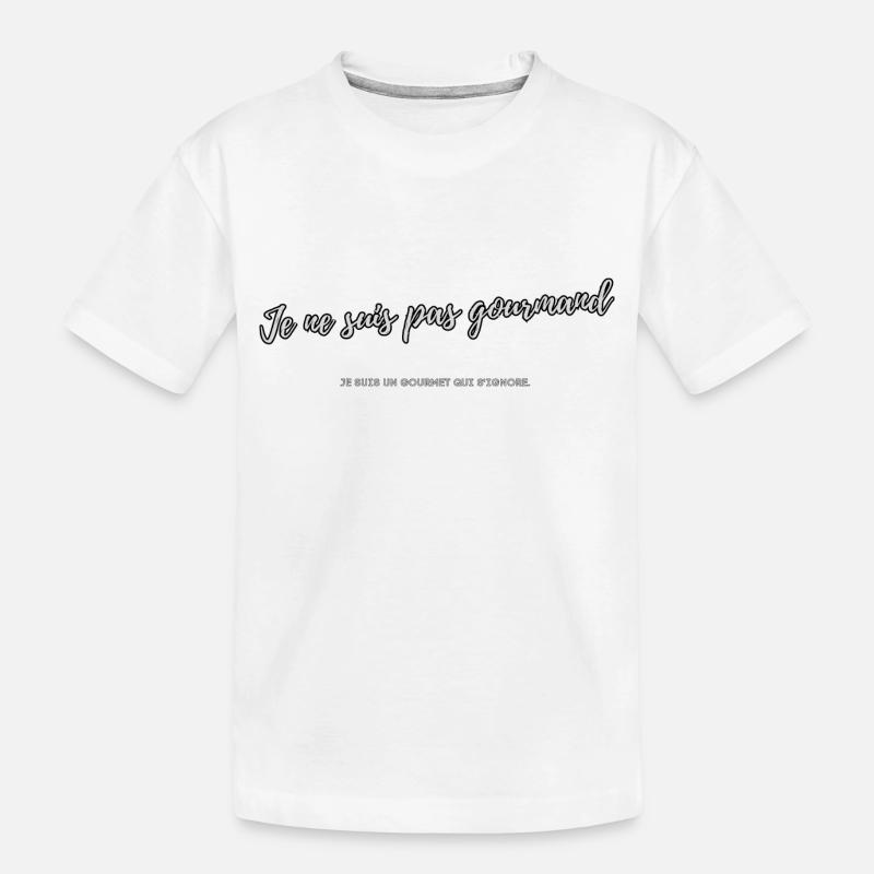 Gierig - Kinder Premium Bio T-Shirt - Weiß