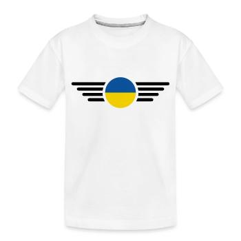 T-shirt d’élégance de l’Ukraine - T-shirt bio Premium Enfant - blanc - Devant