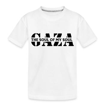 palestina, free, war, gaza - Kinder Premium Bio T-Shirt - Weiß - Vorne