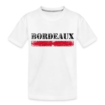 Bordeaux Vintage - Kinder Premium Bio T-Shirt - Weiß - Vorne