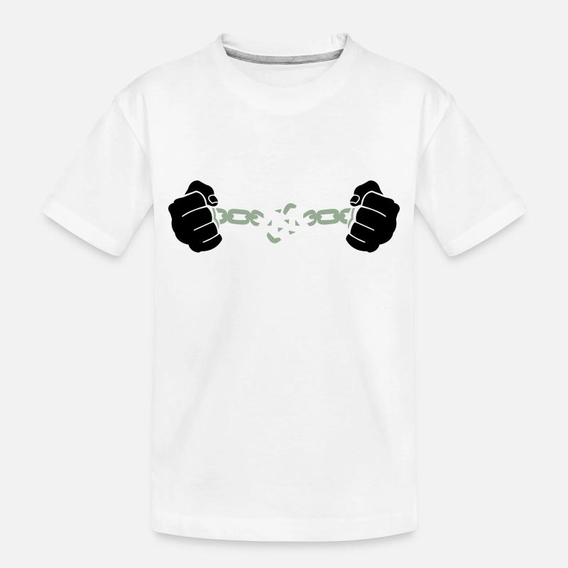 Chaîne à main - T-shirt bio Premium Enfant - blanc