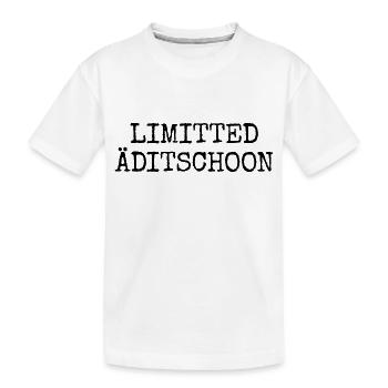Limitted Äditschoon - Plattdeutsche Edition - Kinder Premium Bio T-Shirt - Weiß - Vorne
