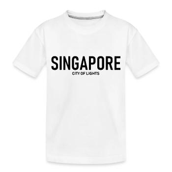 Singapour - Ville Lumière - Asie - Asien - T-shirt bio Premium Enfant - blanc - Devant