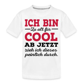 alt - Kinder Premium Bio T-Shirt - Weiß - Vorne