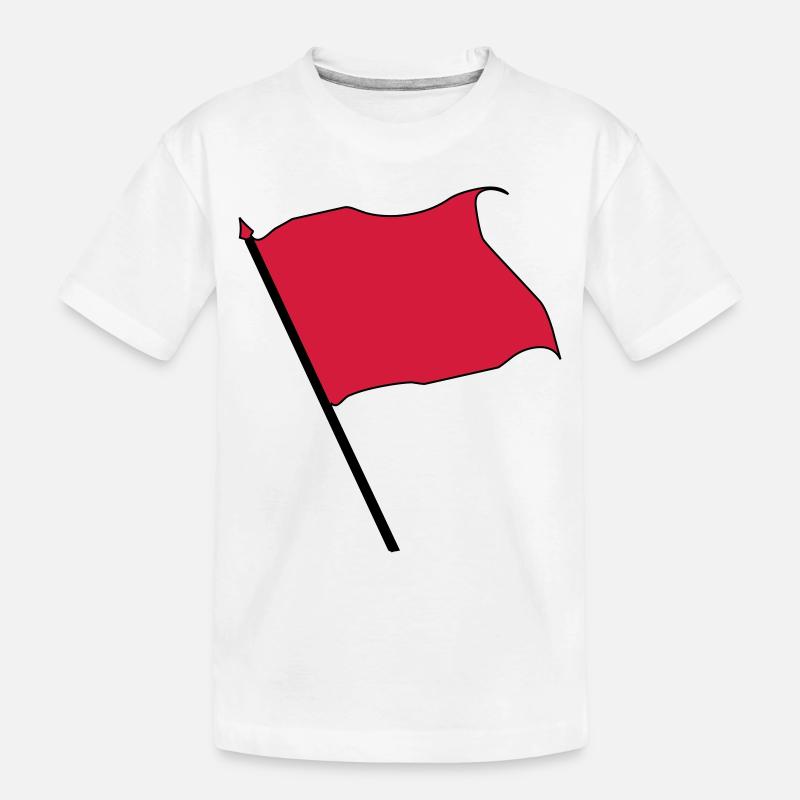 drapeau rouge - T-shirt bio Premium Enfant - blanc