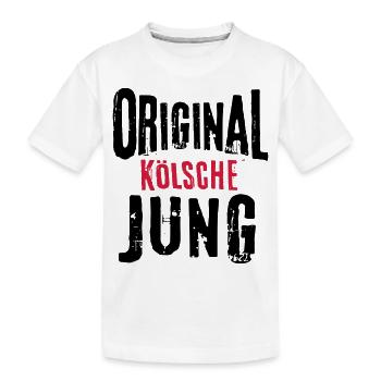 Kölsche Jung Kölner Original Geschenk Mann Köln - Kinder Premium Bio T-Shirt - Weiß - Vorne